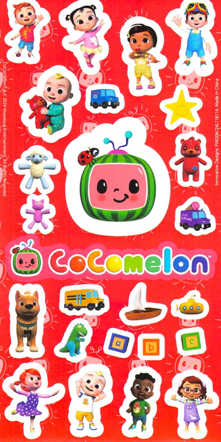 Cocomelon Paint with Water Set - Bundle of Reusable Mess Free Imagine Ink Book, Water Surprise Brush & Stickers | Cocomelon Water Painting Art Kit