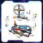 Utbttor 2 in 1 Space Roller Coaster Building Set with Rockets, UFO, Satellites, Space Capsules, Buildable City Park Friends Building Block Toys, STEM