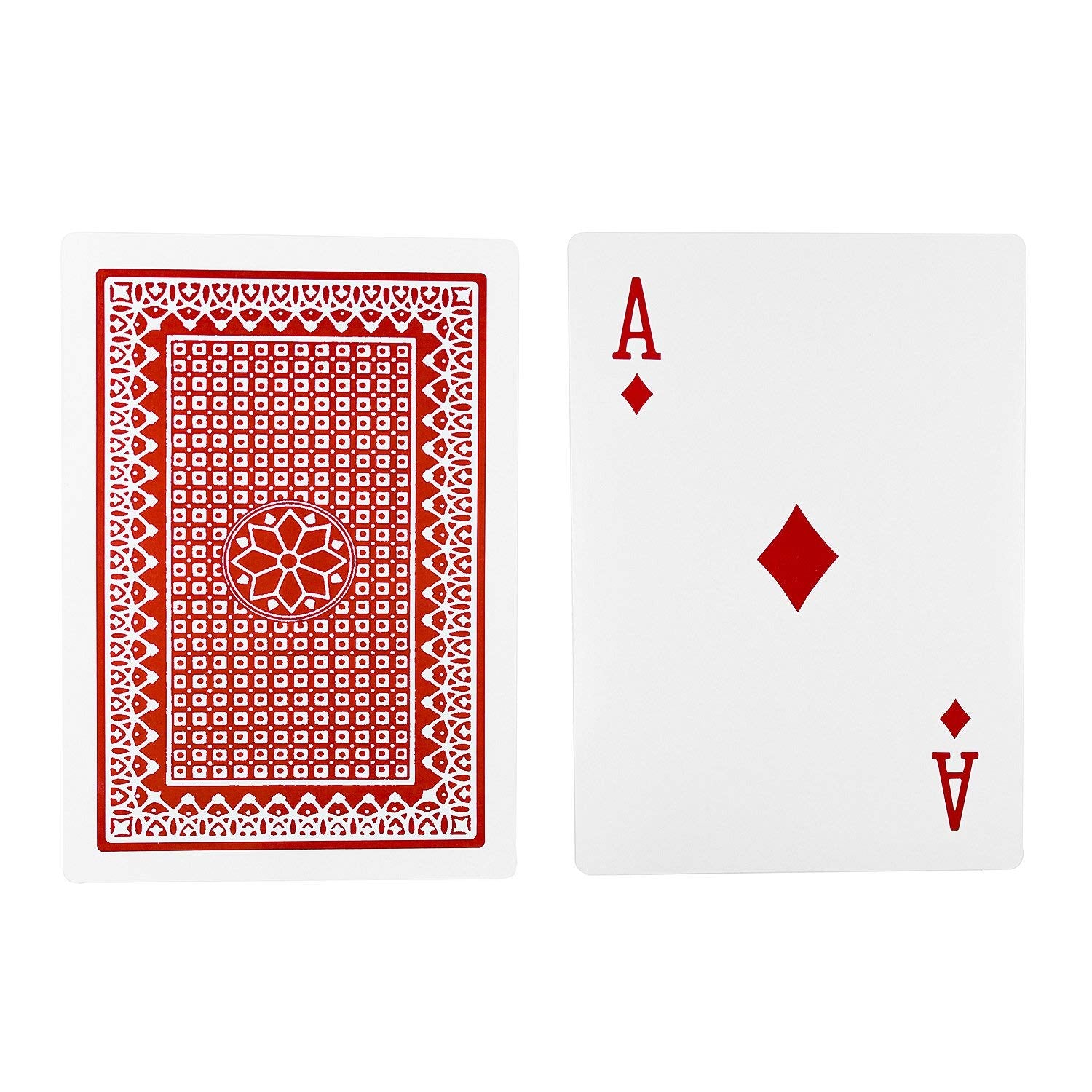 Handy Basics Jumbo Playing Cards Full Deck Huge Poker Index Playing Cards Fun for All Ages! - Size 8 1/4 x 11 3/4 inches