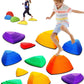 Giggle & Play Stepping Stones For Kids, Set Of 12 Montessori Indoor & Outdoor Sports Balance Stepping Stones, Promotes Coordination, Balance Strength