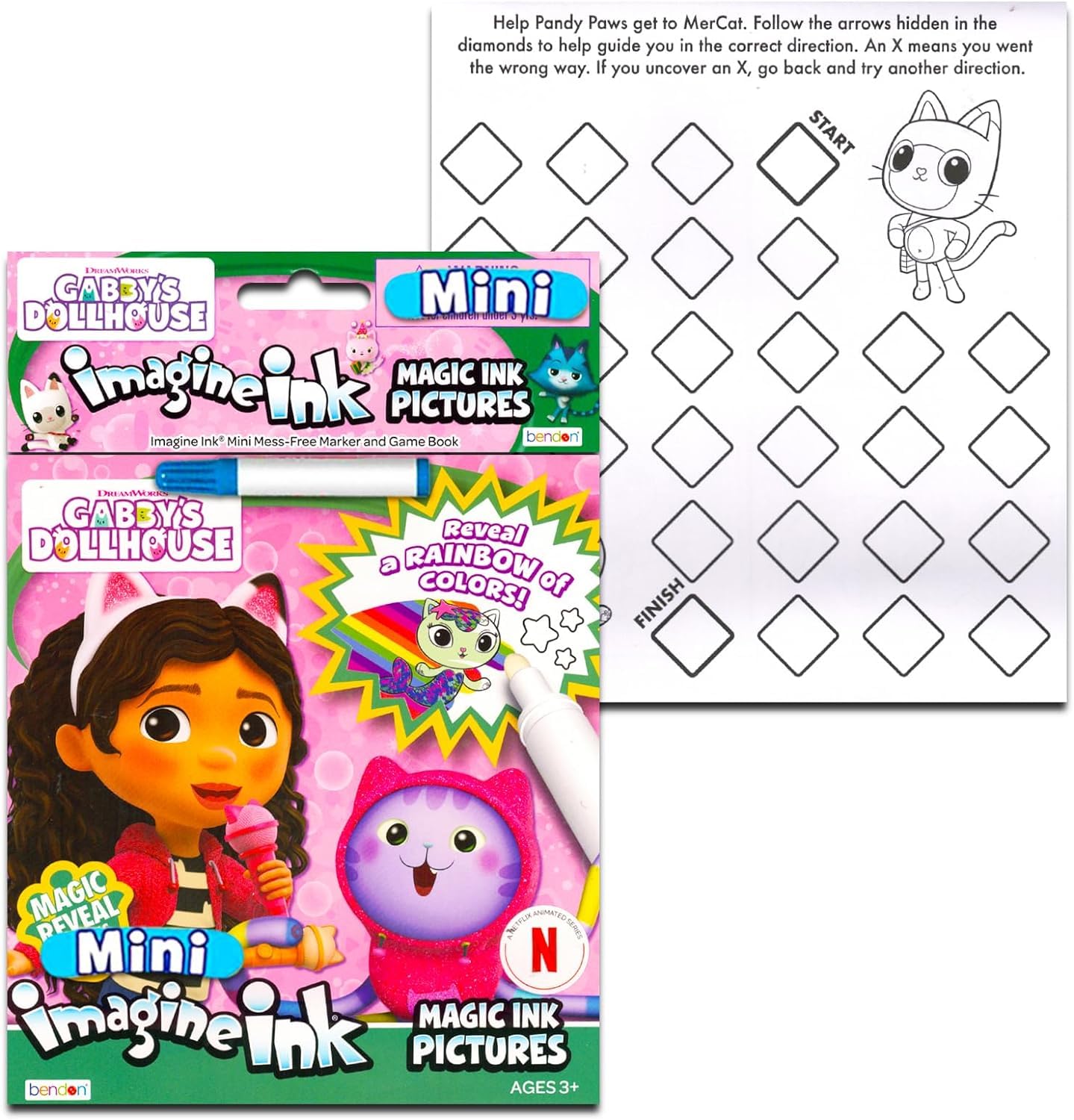 Bulk Imagine Ink Mess Free Coloring Book Set - Bundle with 8 Variety Books: Disney Princess, Frozen, Trolls, More Plus Stickers | Party Supplies