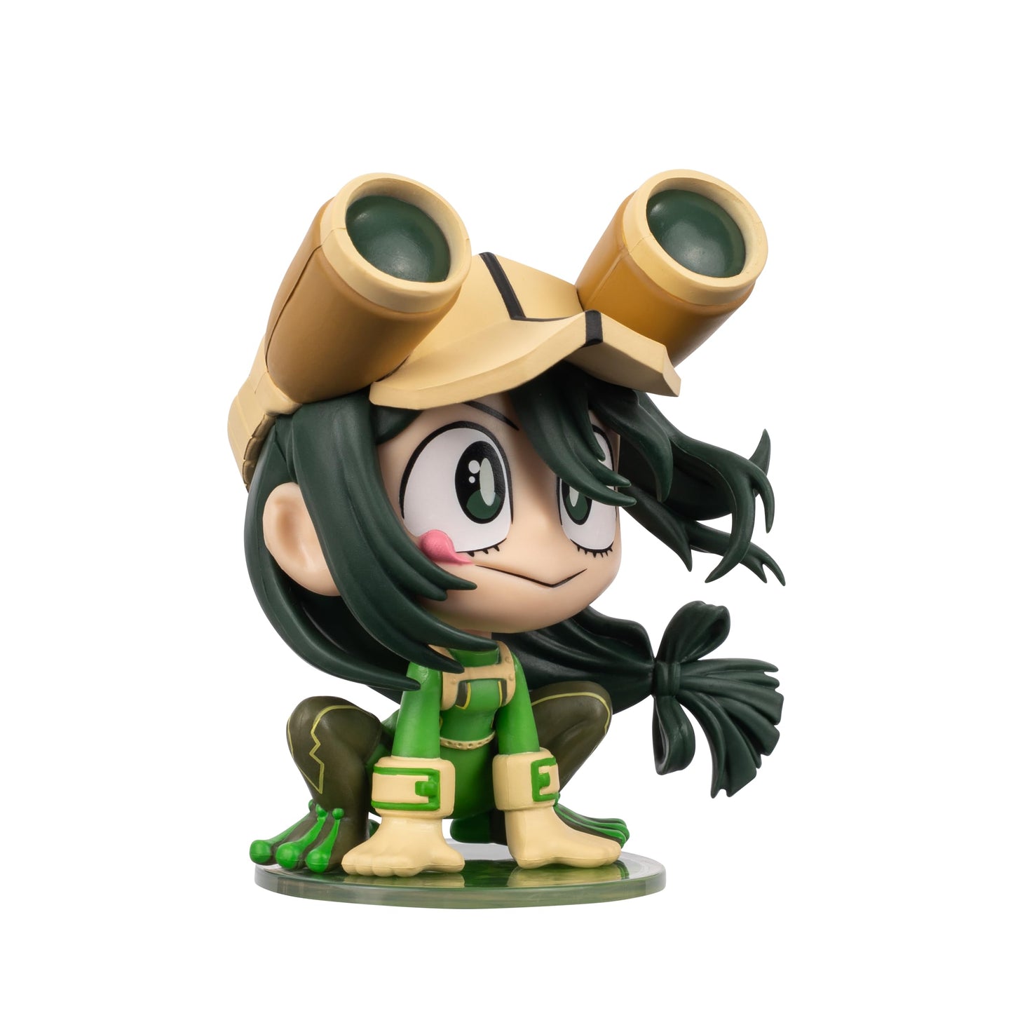 Total Anime Tsuyu Asui (Kawaii) - 4-Inch Scale Articulated Mini-Figure with Display Base