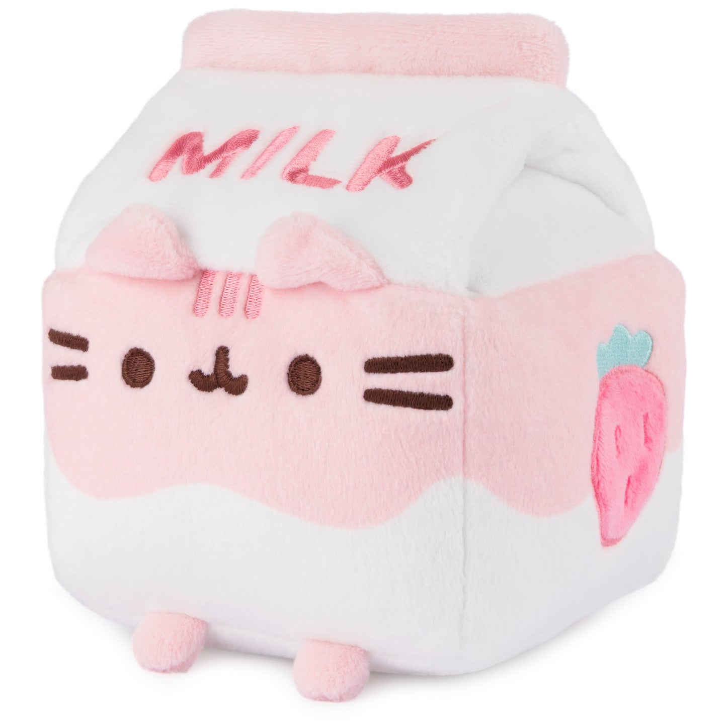 GUND Pusheen Strawbwerry Milk Sip 6-Inch Plush Toy for Ages 8+