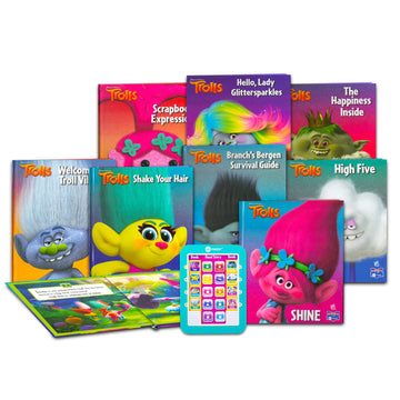 Trolls Sound Book Library with Electronic Me Reader Bundle