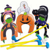 Fun Express Halloween Mini Golf Set for Kids Complete 26-Piece Party Game with 4 Clubs, Balls & Spooky Markers | Indoor Outdoor Halloween Activities