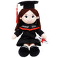 June Garden Personalized 15" Graduation Gifts - Personalized Name, Text and Year - Soft Plush Dolls with Cap and Gown - Gifts for Preschool