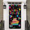 GYA Colorful Kids Birthday Party Door Banner Children Newborn Baby Shower Happy Birthday Background Balloons Candy Bar Gifts Backdrops Kids