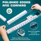ZIMOPONG Mahjong Racks with Magnetic Pushers 17.5inch, 4 PCS, Clear Acrylic Scallop Mahjong Rack with Pushers, Ideal Gift for Mahjong Lovers, Parties