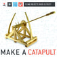 Make a Working Wooden Catapult Kit | Designed by Leonardo Da Vinci | Historical Facts and Easy Instructions Included | Copernicus Toys Curious