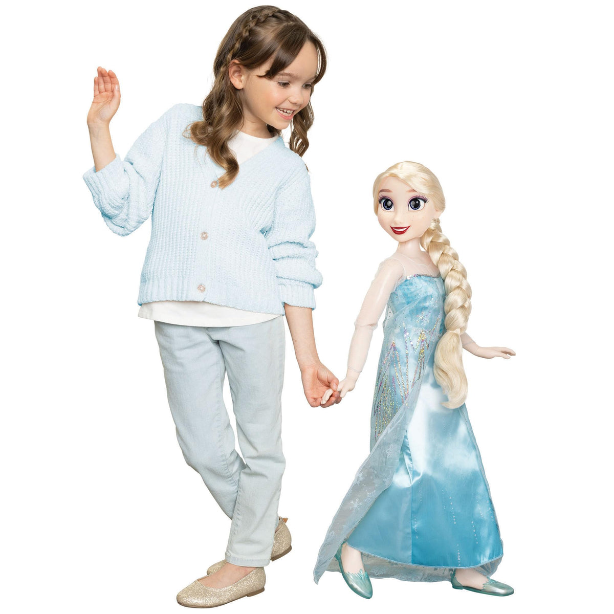 JAKKS Pacific Frozen Playdate Elsa Doll 32 Inches Tall
