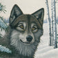 Royal & Langnickel 11 x 15 inch Snow Wolf Pre-Printed Paint by Number Painting Set
