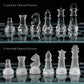 Elegant 10" Glass Chess Set - Premium Quality Board Game for All Ages for Chess Enthusiasts and Home Decor
