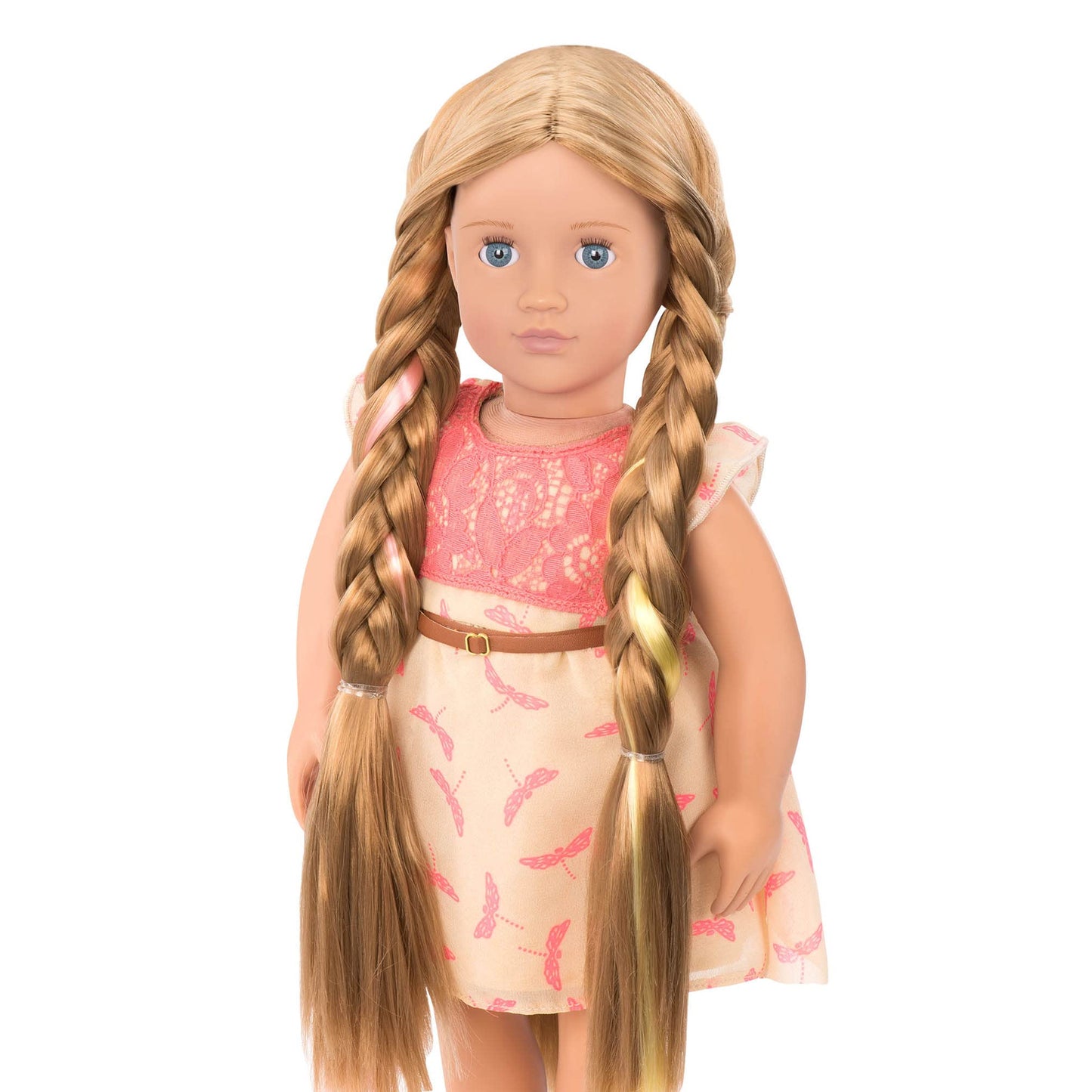 Our Generation - Portia - 18-Inch Hair Play Doll - Brown Hair & Blue Eyes - Extendable Braids & Styling Accessories - Pretend Play - Toy for Kids 3