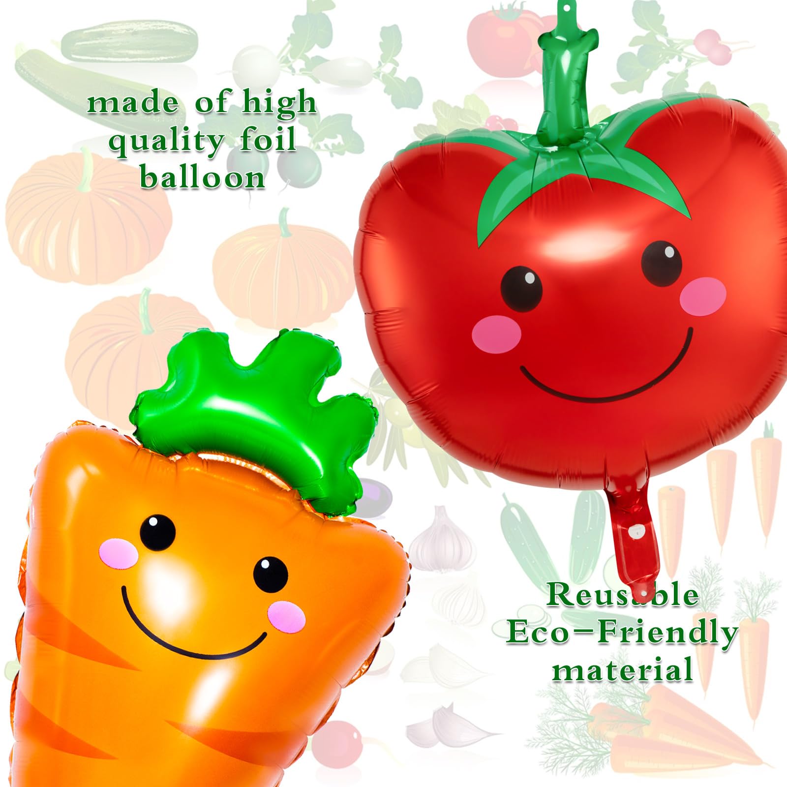 Vegetable Balloons Decoration, 10 Styles