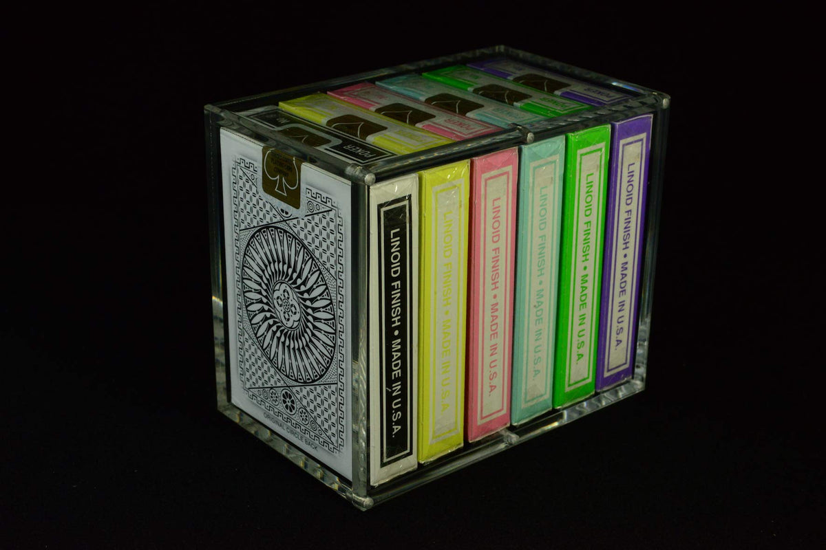 Carat X6 Card Case for Playing Card Decks - Strong Clear Acrylic & Magnetic Seal