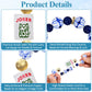 Xelbreelark Mahjong Bracelets for Women, Stretchy Jewelry Gifts with Lucky Cat & Joker Tile, Fortune Luck Mahjong Accessory, 5.7-7.8 in Fits Most