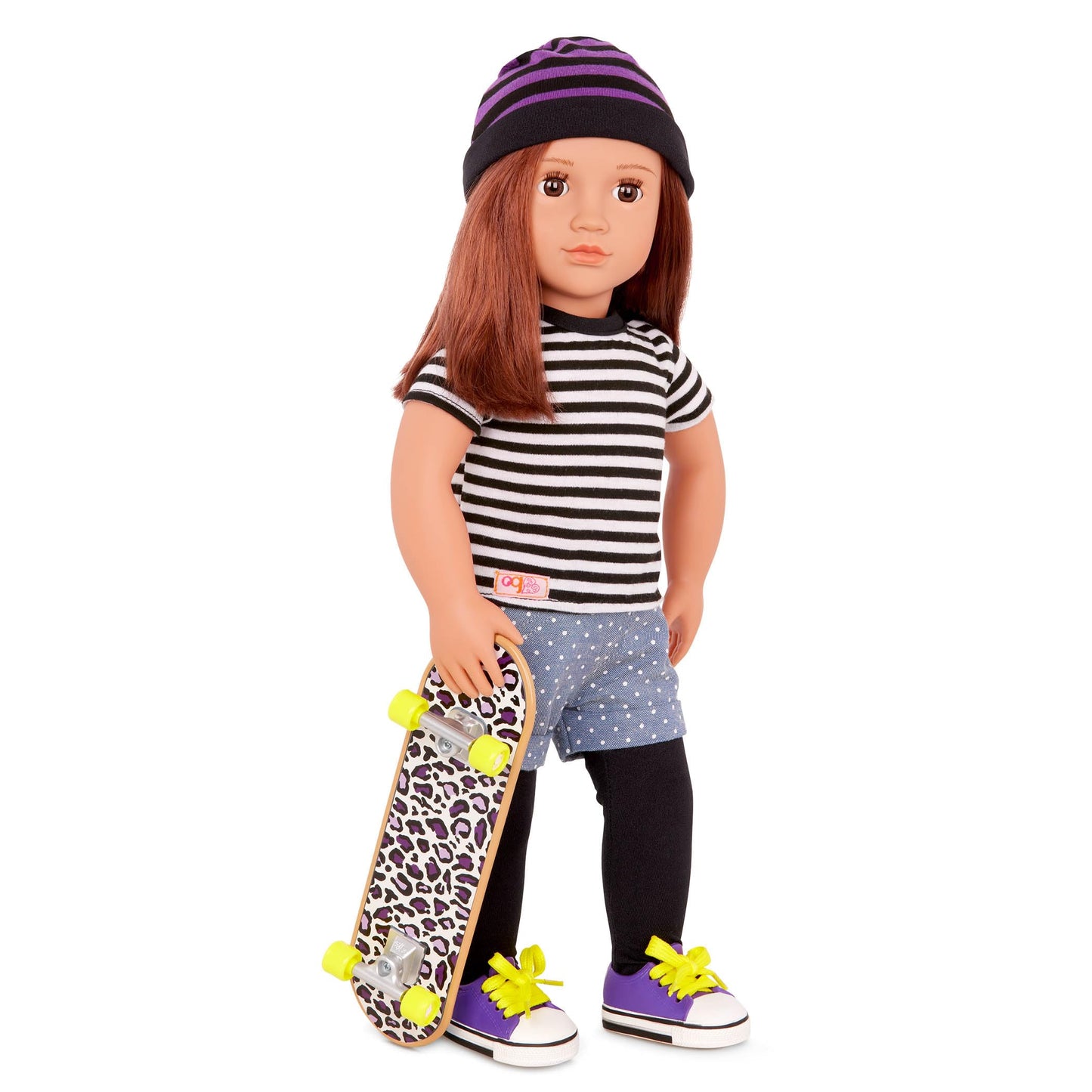 Our Generation - That's How I Roll - Sports Outfit - Skateboard Accessory - 18-Inch Doll Clothes - Pretend Play - Toy for Kids 3 Years +