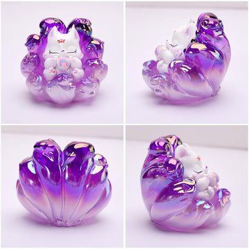 Zaleny Nine-Tailed Fox Blind Box Figures Random Design Mystery Box Surprise Toys Collectible Toys Home Decorations