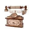 Creative Retro Telephone 3D Wooden Puzzle for Adults Tabletop Model Kits Decoration and Gift for Christmas Birthday