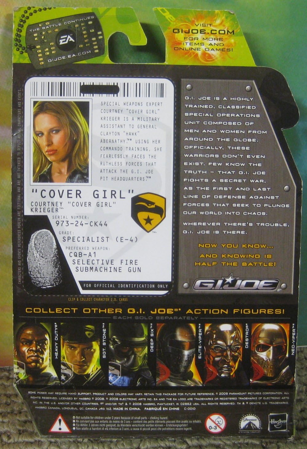 G.I. Joe, The Rise of Cobra Movie, Elite Viper (Elite Regiment Officer) Action Figure, 3.75 Inches