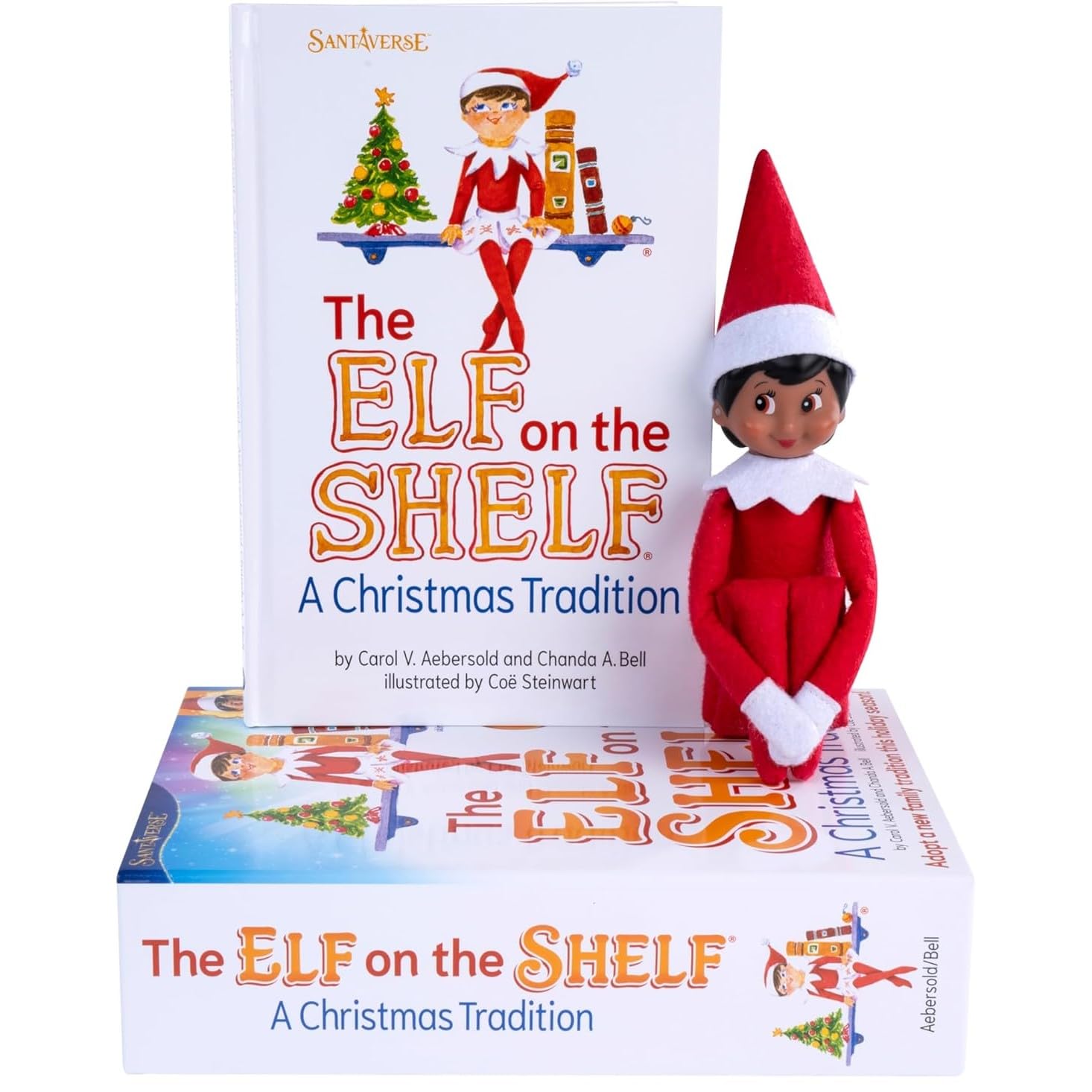 Elf on The Shelf Box Set with Brown Eyed Girl Scout Elf, Story Book & Claus Couture Collection Tree Farm PJs Accessory [Multi-Item Bundle]
