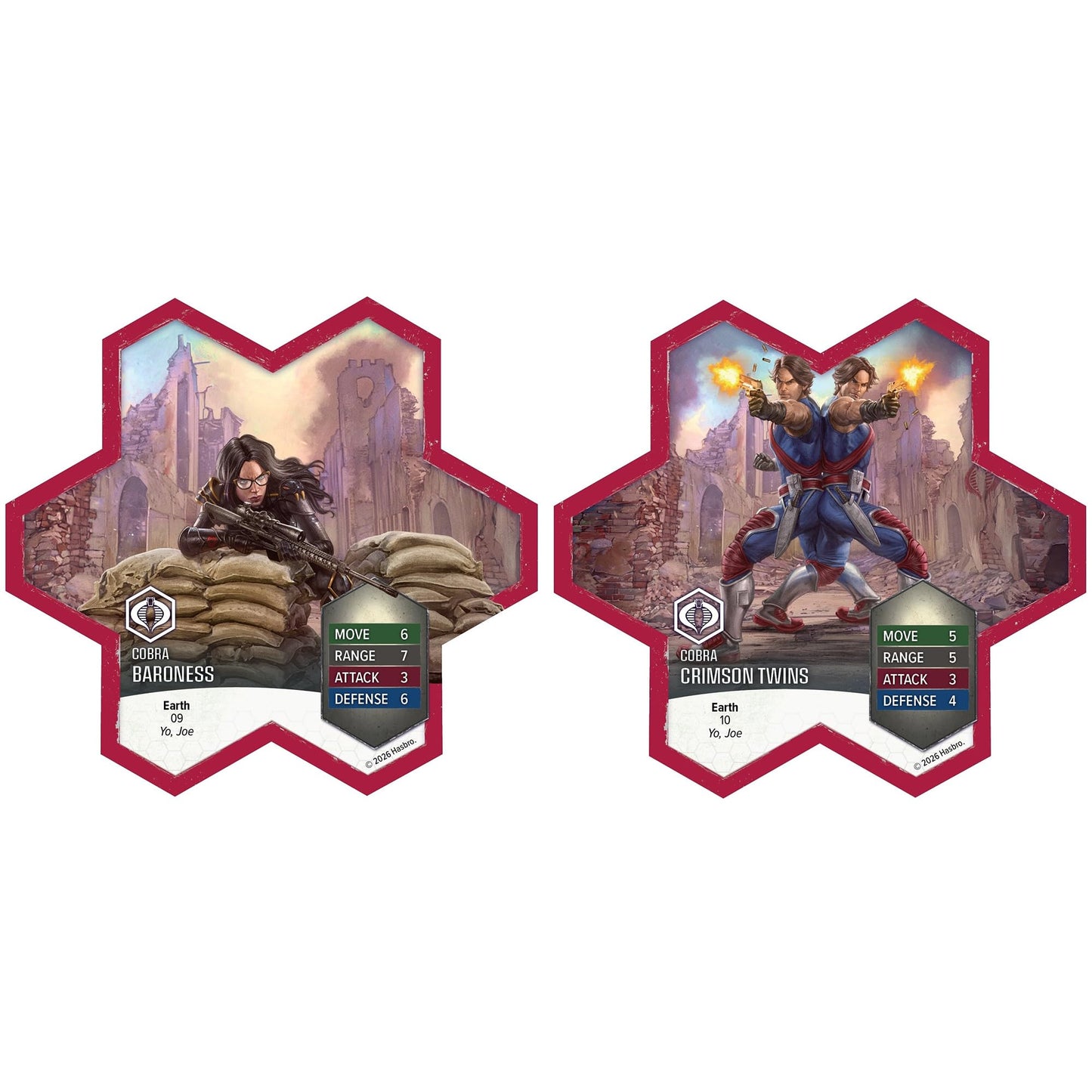Renegade Game Studios GI Joe Heroscape Strike Forces Army Expansion - 4 Heroes, 2 Squads, Tactical Glyphs