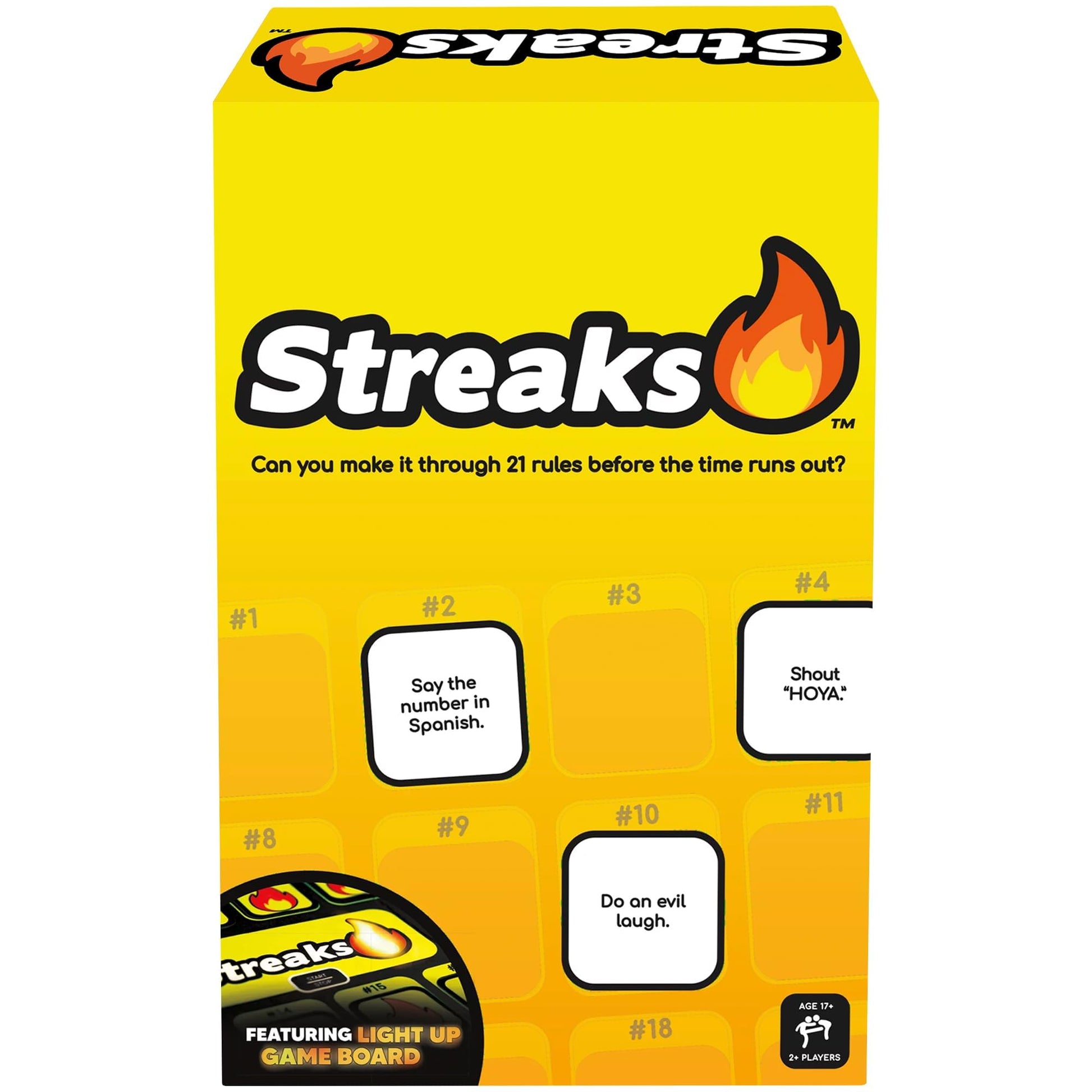 Buffalo Games - Streaks - Adult Party Game - New Game Night Classic - Electronic Light Up Board - Adult Fast Paced Race Against The Clock Counter