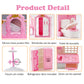 35 Pcs Dollhouse Furniture Accessories Set Mini House Furniture Small Dollhouse Miniature Furniture Play House Accessories 1:12 Tiny Kitchen Bedroom
