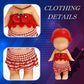 4Pcs Doll Clothes for Sonny Angel, 3 Inch Mini Doll Outfit Set Tops Skirts