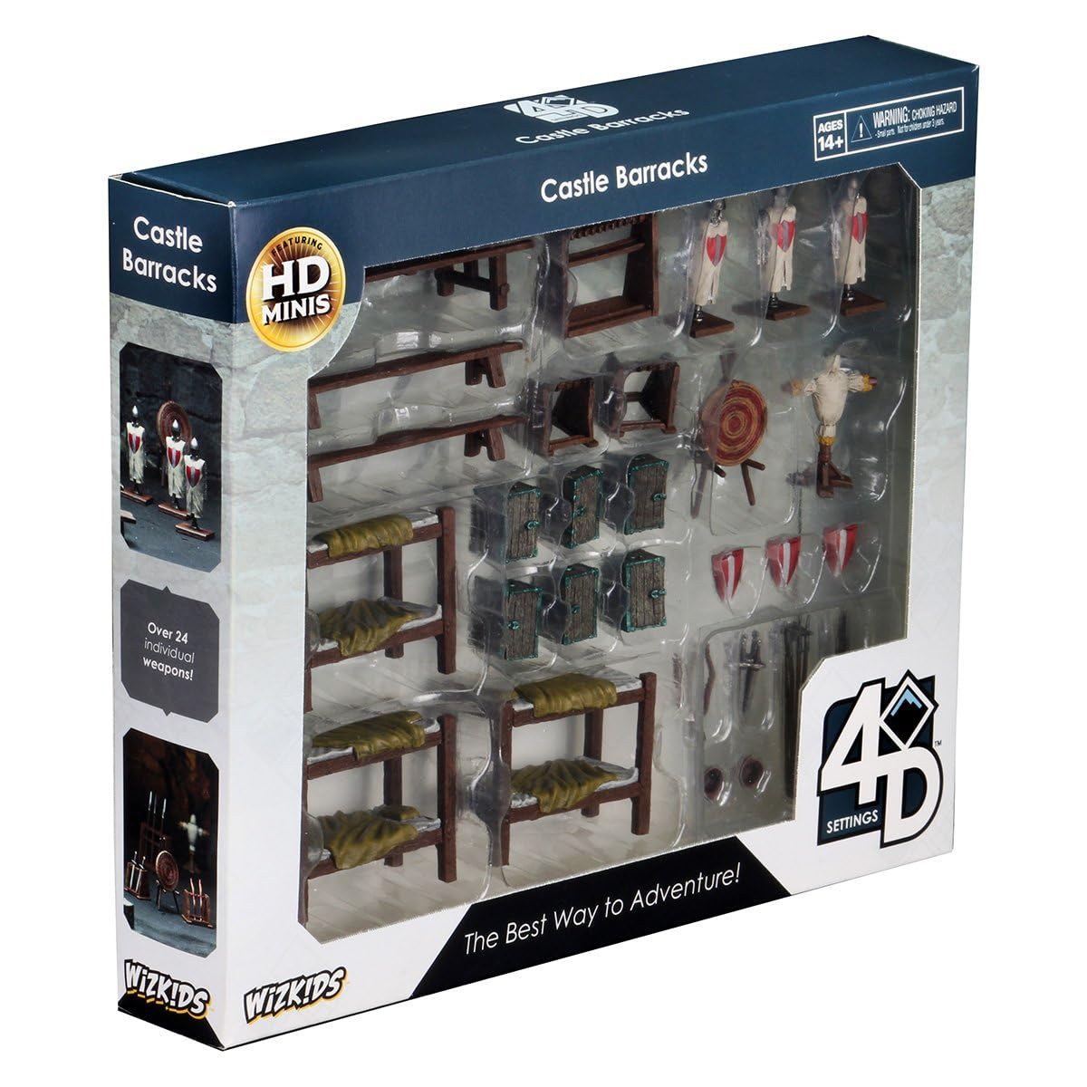 WizKids Warlock Tiles: Accessory - 4D Settings Castle Barracks