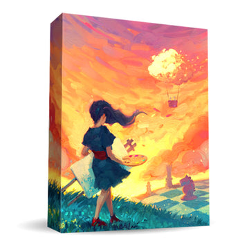 Canvas - Strategic, Artistic, Card Crafting Game, Solo or up to 5 Players, Age 14+, Award-Winning Board Game with Transparent Cards, Premium