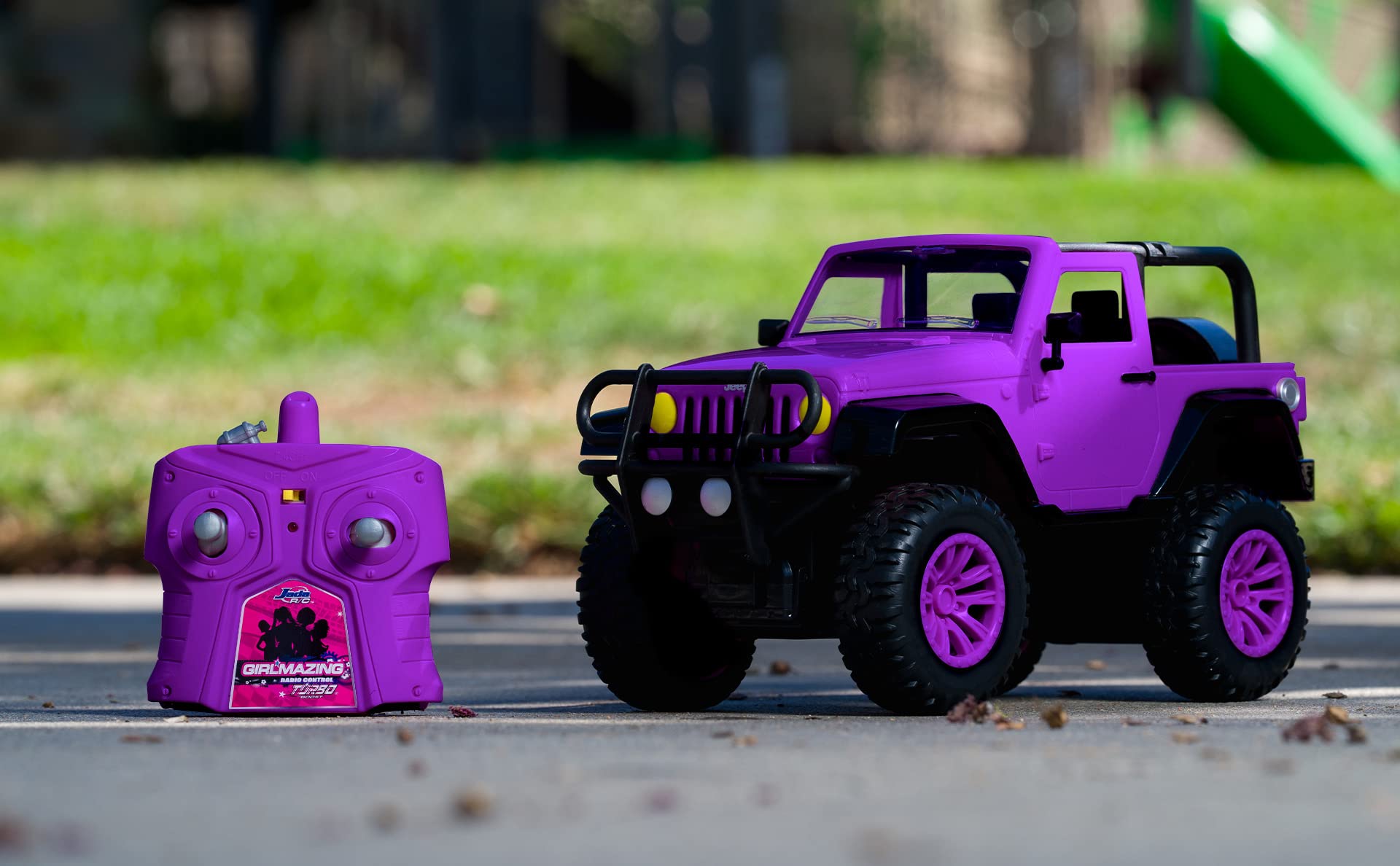 Girlmazing 1:16 Jeep Wrangler RC Radio Control Cars, Toys for Kids (Purple)