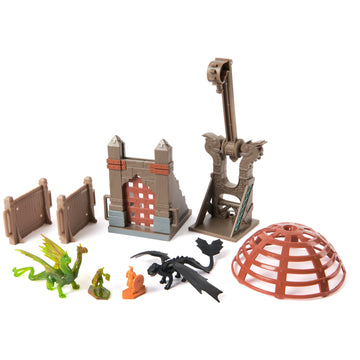 DreamWorks Dragons Trial of Flame Dragon Capture Toy Figure Playset
