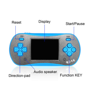 Handheld Game for Kids - FAMILY POCKET RS16 Portable Classic Controller 260 Game 2.5 inch LCD Retro Arcade Video Game System Children's Birthday Gift