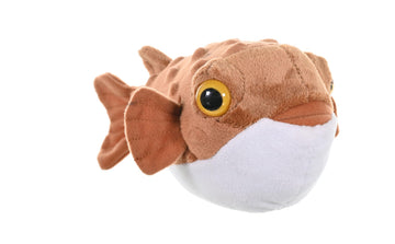 Wild Republic Cuddlekins Mini Pufferfish Stuffed Animal - 8"