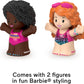 Fisher-Price Little People Toddler Toys Barbie Swimming Figure Set with 2 Characters for Preschool Pretend Play Kids Ages 18+ Months