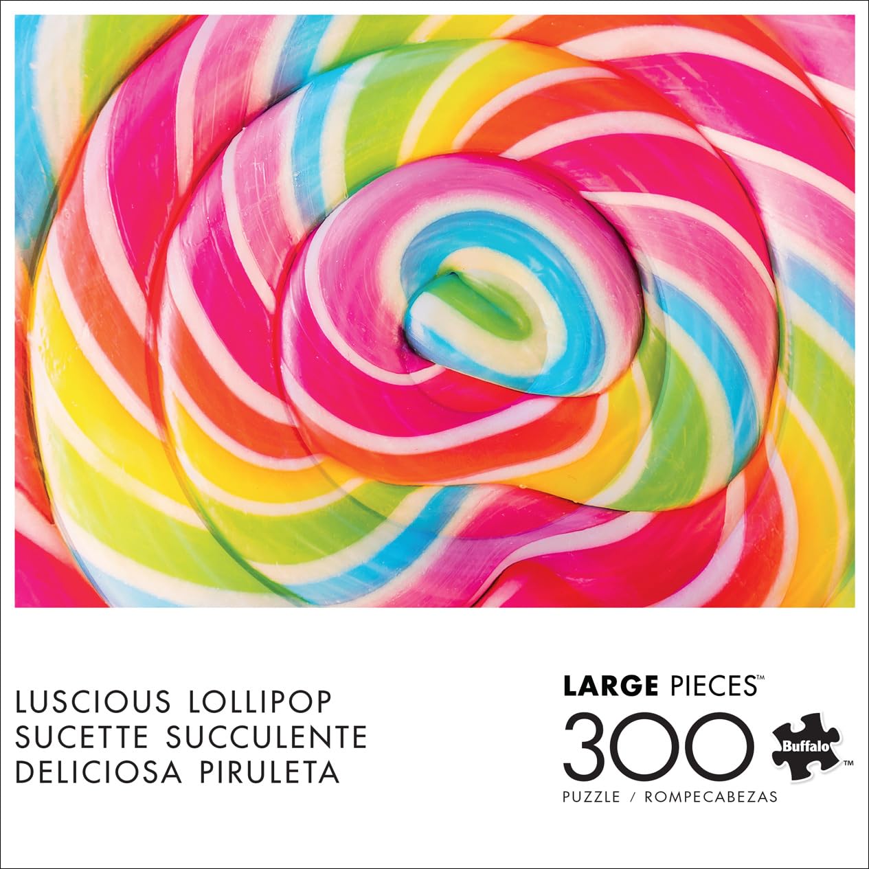 Buffalo Games - Luscious Lollipop - Large Piece Jigsaw Puzzle for Adults - Challenging Puzzle Perfect for Game Nights - Finished Size is 21.25 x 15.00