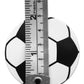 Novel Merk Soccer Sports Ball Vinyl Stickers - 2” Round Individual Decals for Laptop, Water Bottle, Phone, Party Favors, & Decor - Adheres to Clean