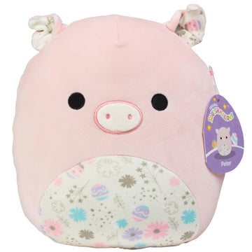 Squishmallows Original 10-Inch Peter The Pig - Official Jazwares Plush - Collectible Soft Squishy Piggy Stuffed Animal Toy - Gift for Kids, Girls