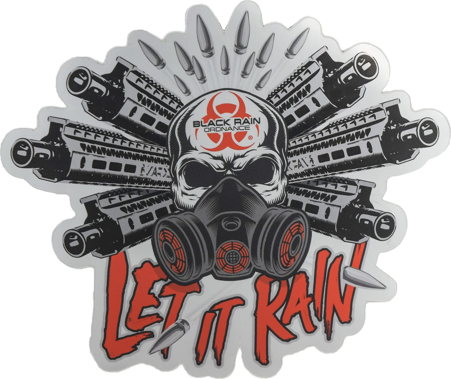 BLACK RAIN ORDNANCE Sticker Pack - 6 Unique Vinyl Decals for Gear, Laptop, and Water Bottles - Weather-Resistant Designs