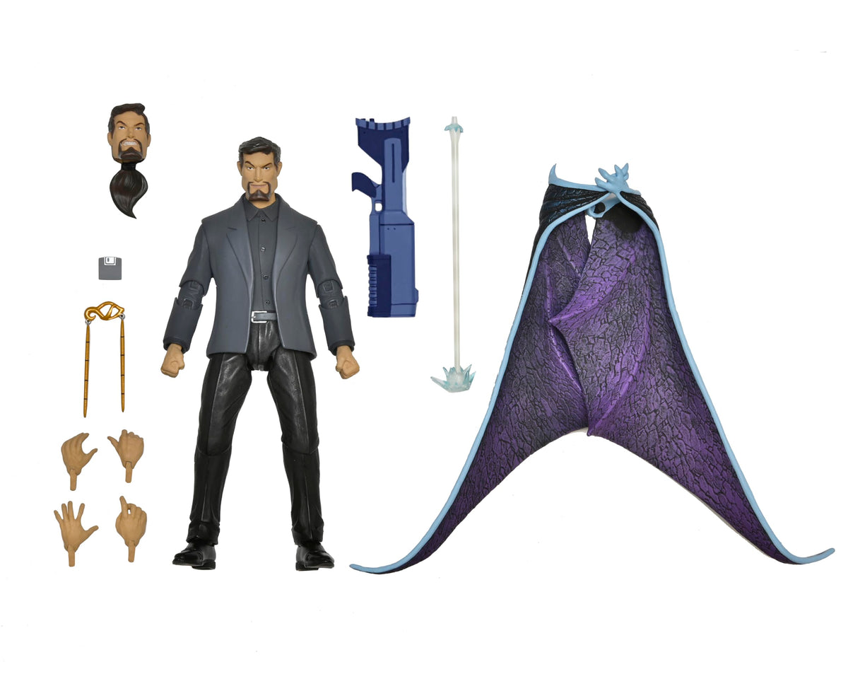 NECA Collectible Gargoyles Ultimate David Xanatos Figure with Closed Wings 7" Scale Action Figure