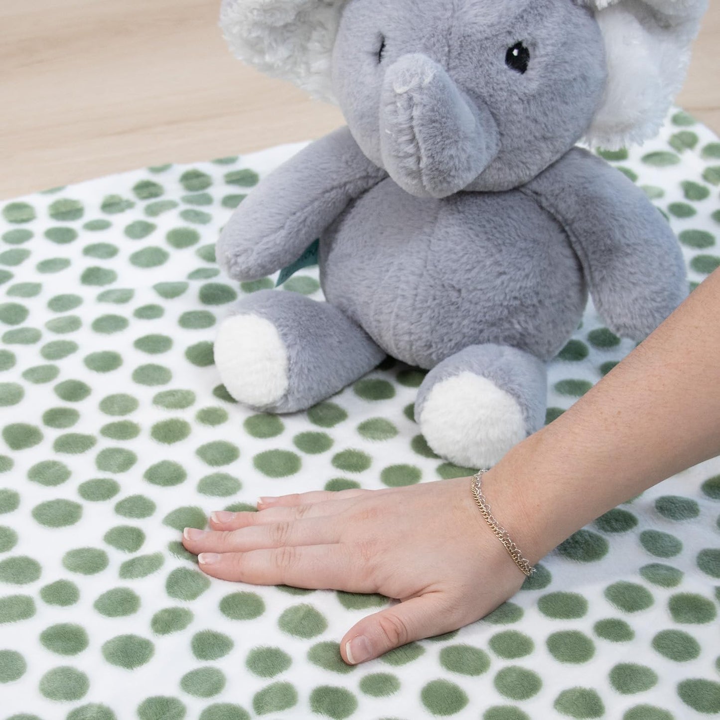 The Peanutshell Blanket Gift Set, Ellie Plush Elephant Stuffed Animal Toy for Boys, Girls, Cute Elephant Plushies, Animal Plush Toys, Small