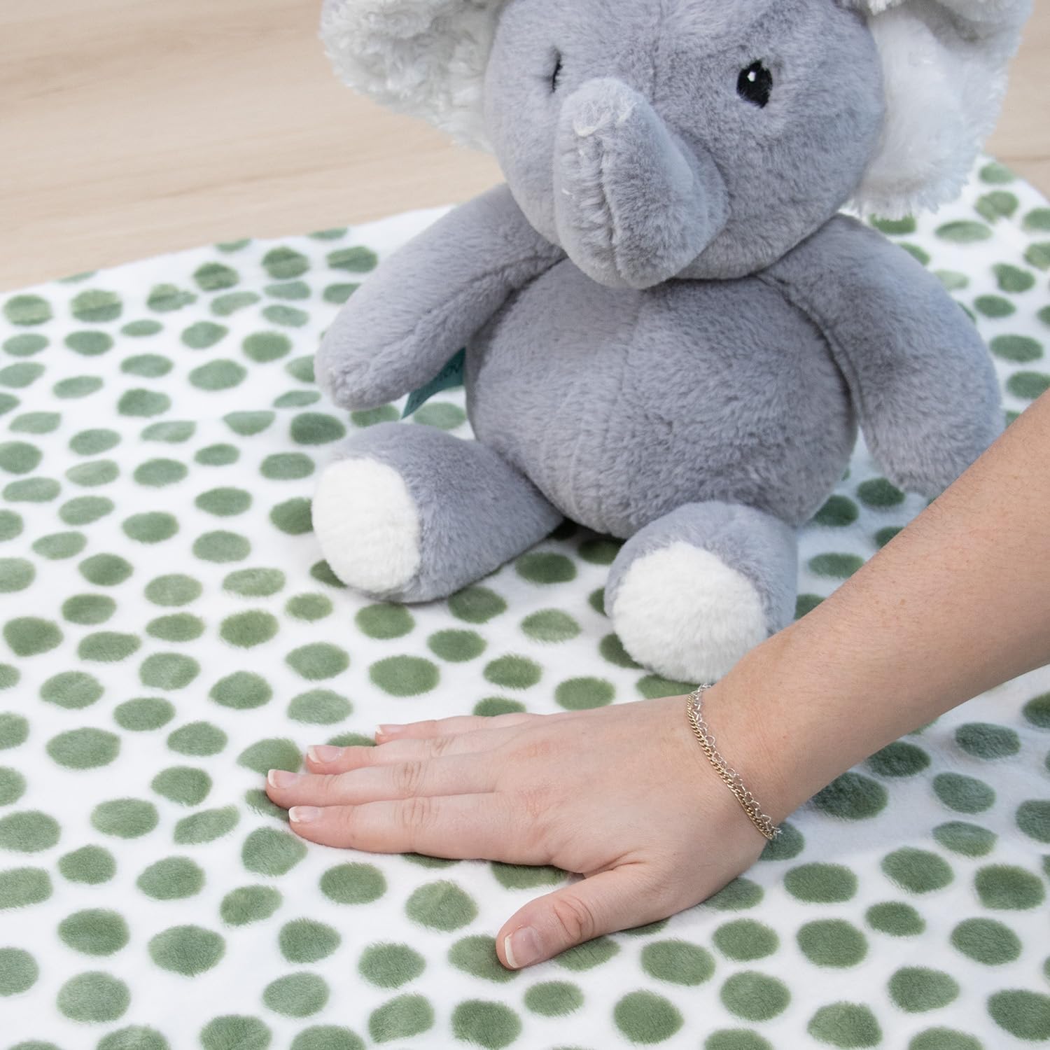 The Peanutshell Blanket Gift Set, Ellie Plush Elephant Stuffed Animal Toy for Boys, Girls, Cute Elephant Plushies, Animal Plush Toys, Small