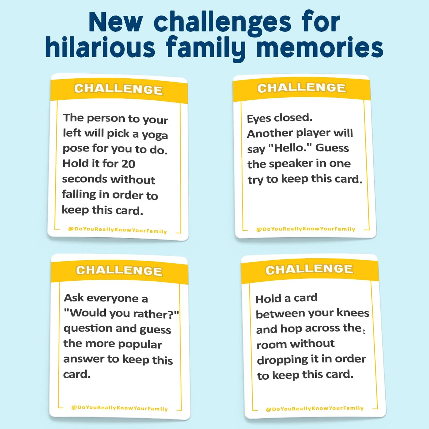 DO YOU REALLY KNOW YOUR FAMILY? 2, the Expansion Game with 200 New Cards for More Family Game Night Fun, Play Standalone or Add to Original