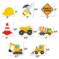 Faisichocalato 16pcs Construction Party Centerpiece Dump Truck Car Table Topper Decoration Zone Birthday Party Supplies