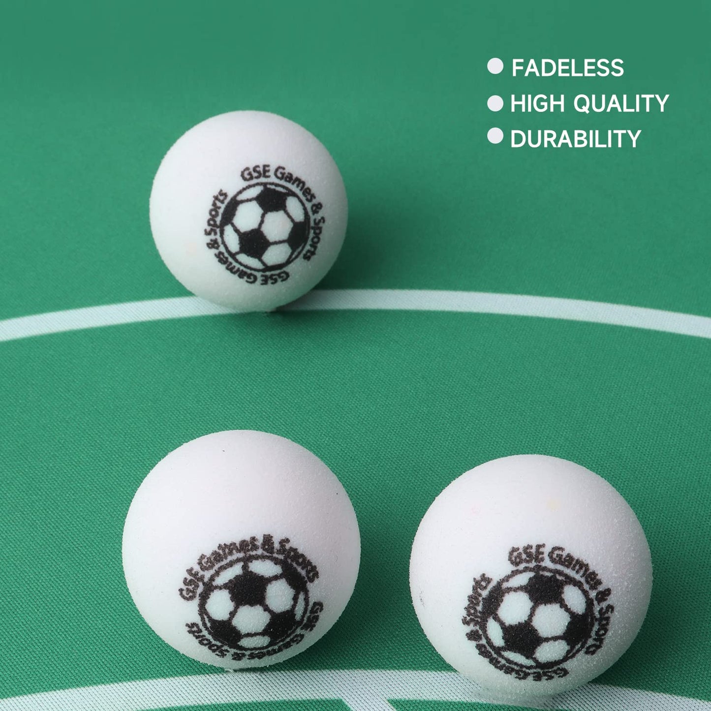 GSE Games & Sports Expert Set of 3 Regulation Size 35mm(1.38") Table Replacement Foosball Balls, Official Tournament Table Soccer Balls, Foosball