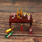 NWFashion 18PCS Plastic Mini Red Wine Cup Bottle Doolhouse Kitchen Accessories