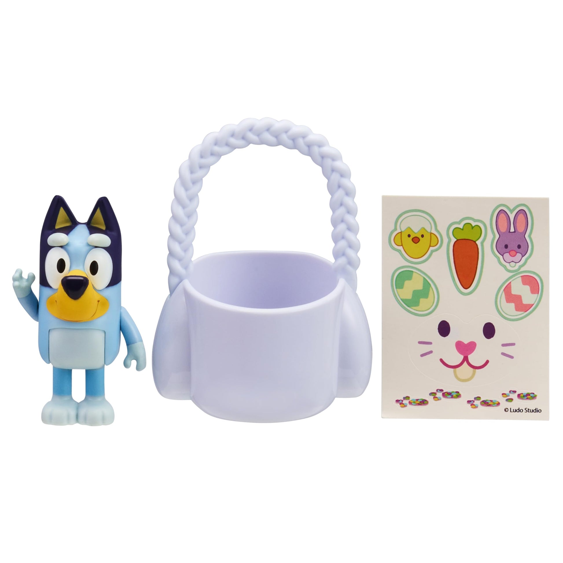 Bluey & Bingo Easter Basket Pack, Includes Figure & Stickers