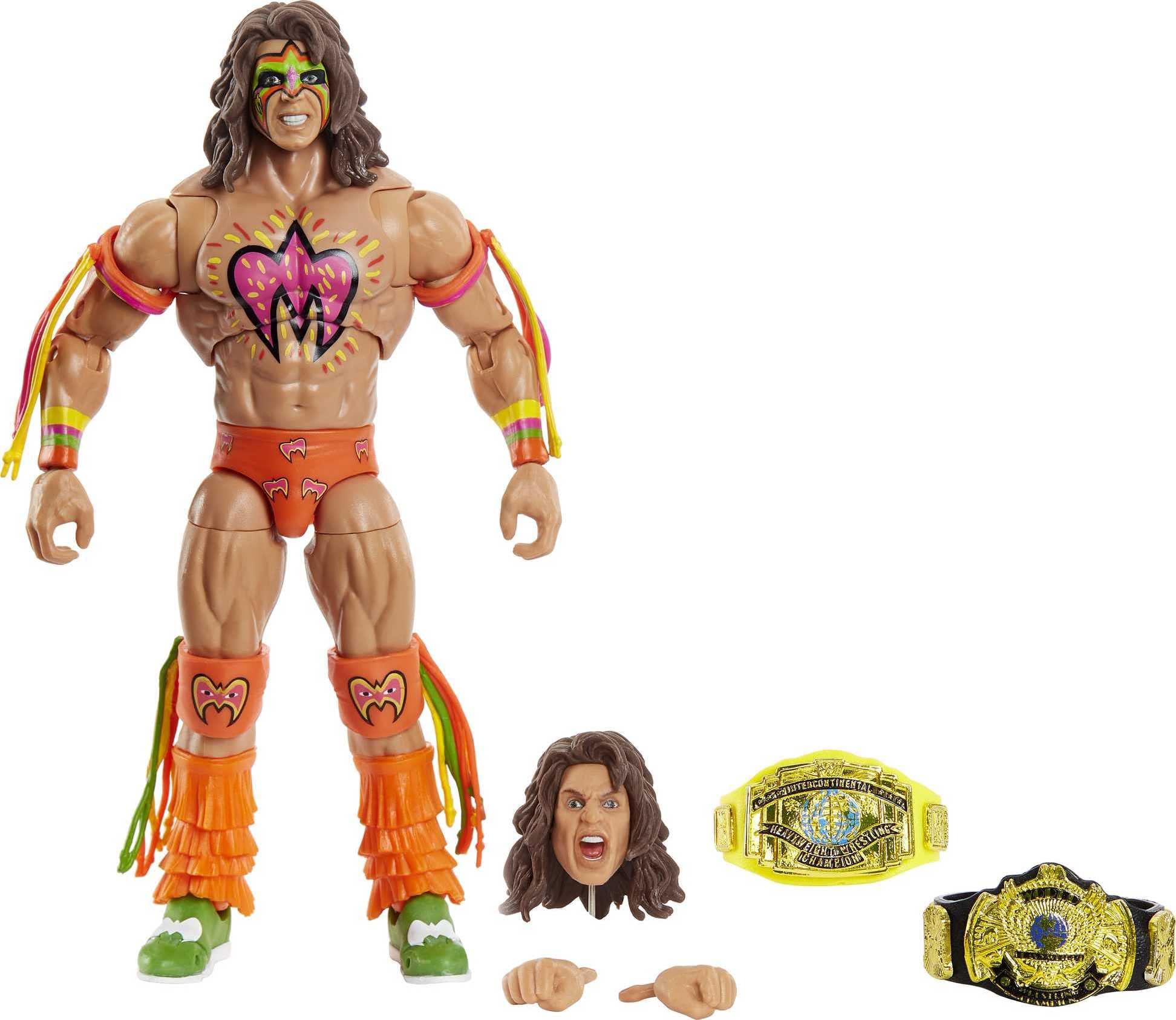 Mattel WWE Action Figures | WWE Ultimate Warrior Ultimate Edition Fan TakeOver Collectible Figure with Accessories | Gifts for Kids and Collectors