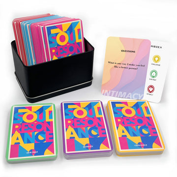 Couples Games for Adults, 150 Conversation Cards for Couples with Challenges and Check-ins, Date Night Relationship Questions Card Game, Romantic Gift